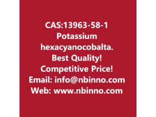 Potassium hexacyanocobaltate manufacturer CAS:13963-58-1
