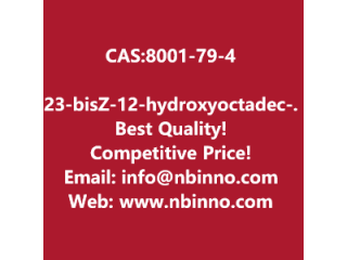 2,3-bis[[(Z)-12-hydroxyoctadec-9-enoyl]oxy]propyl (Z)-12-hydroxyoctadec-9-enoate manufacturer CAS:8001-79-4
