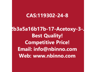 (2b,3a,5a,16b,17b)-17-Acetoxy-3-hydroxy-2-(4-morpholinyl)-16-(1-pyrrolidinyl)androstane manufacturer CAS:119302-24-8