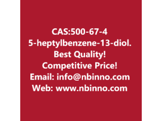 5-heptylbenzene-1,3-diol manufacturer CAS:500-67-4
