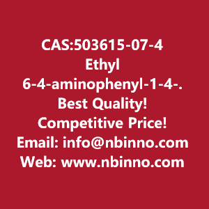 ethyl-6-4-aminophenyl-1-4-methoxyphenyl-7-oxo-45-dihydropyrazolo34-cpyridine-3-carboxylate-manufacturer-cas503615-07-4-big-0
