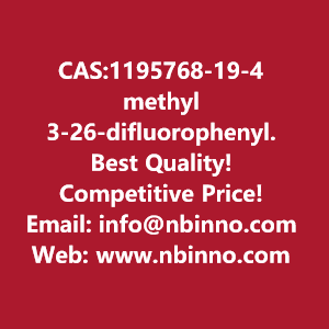 methyl-3-26-difluorophenylsulfonylamino-2-fluorobenzoate-manufacturer-cas1195768-19-4-big-0