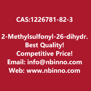 2-methylsulfonyl-26-dihydropyrrolo34-cpyrazole-54h-carboxylic-acid-tert-butyl-ester-manufacturer-cas1226781-82-3-big-0