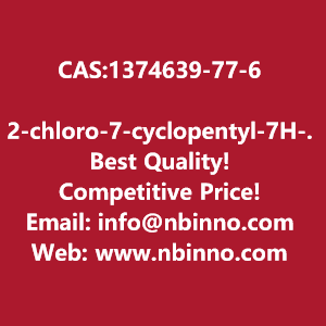2-chloro-7-cyclopentyl-7h-pyrrolo23-dpyrimidin-6-ylmethanol-manufacturer-cas1374639-77-6-big-0