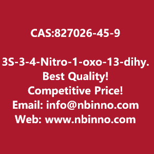 3s-3-4-nitro-1-oxo-13-dihydro-2h-isoindol-2-ylpiperidine-26-dione-manufacturer-cas827026-45-9-big-0