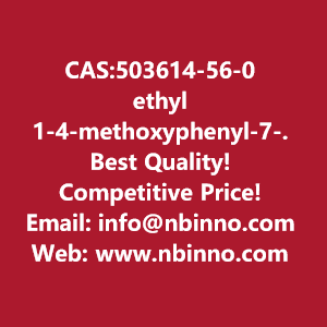 ethyl-1-4-methoxyphenyl-7-oxo-56-dihydro-4h-pyrazolo34-cpyridine-3-carboxylate-manufacturer-cas503614-56-0-big-0