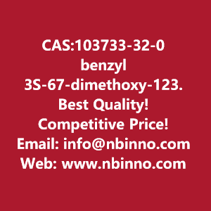 benzyl-3s-67-dimethoxy-1234-tetrahydroisoquinoline-3-carboxylatehydrochloride-manufacturer-cas103733-32-0-big-0