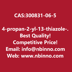 4-propan-2-yl-13-thiazole-2-carboxylic-acid-manufacturer-cas300831-06-5-big-0